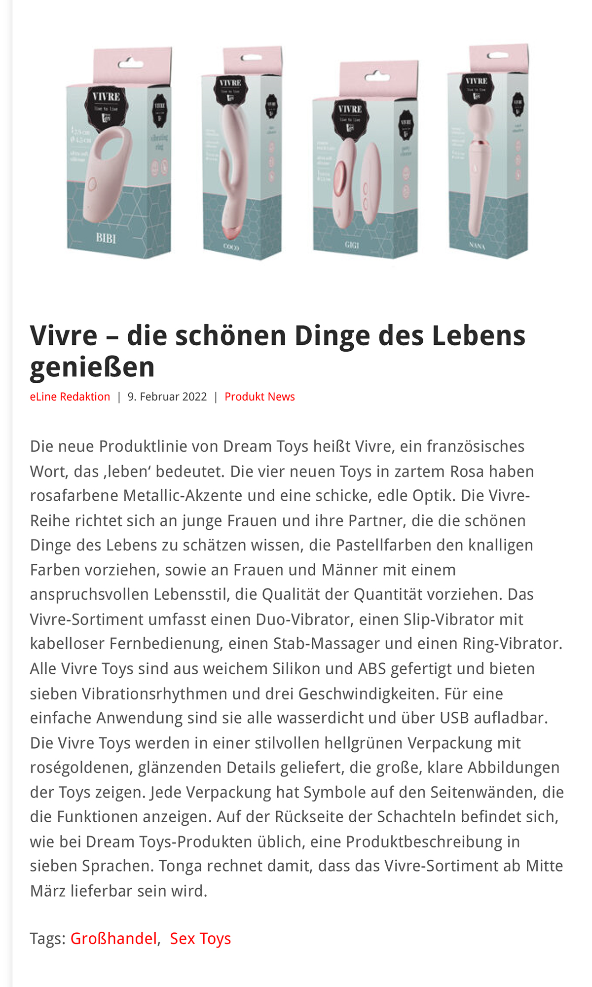 2022-02 eLine Online - Dream Toys Vivre